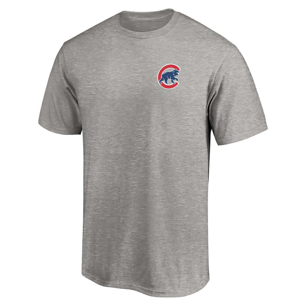 Chicago Cubs Number One Dad T-Shirt Heather Gray