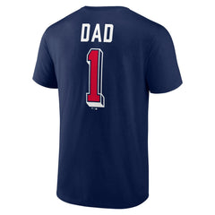 Cleveland Guardians Number One Dad Team Logo T-Shirt Navy