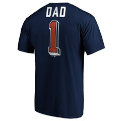 Houston Astros Number One Dad T-Shirt Navy