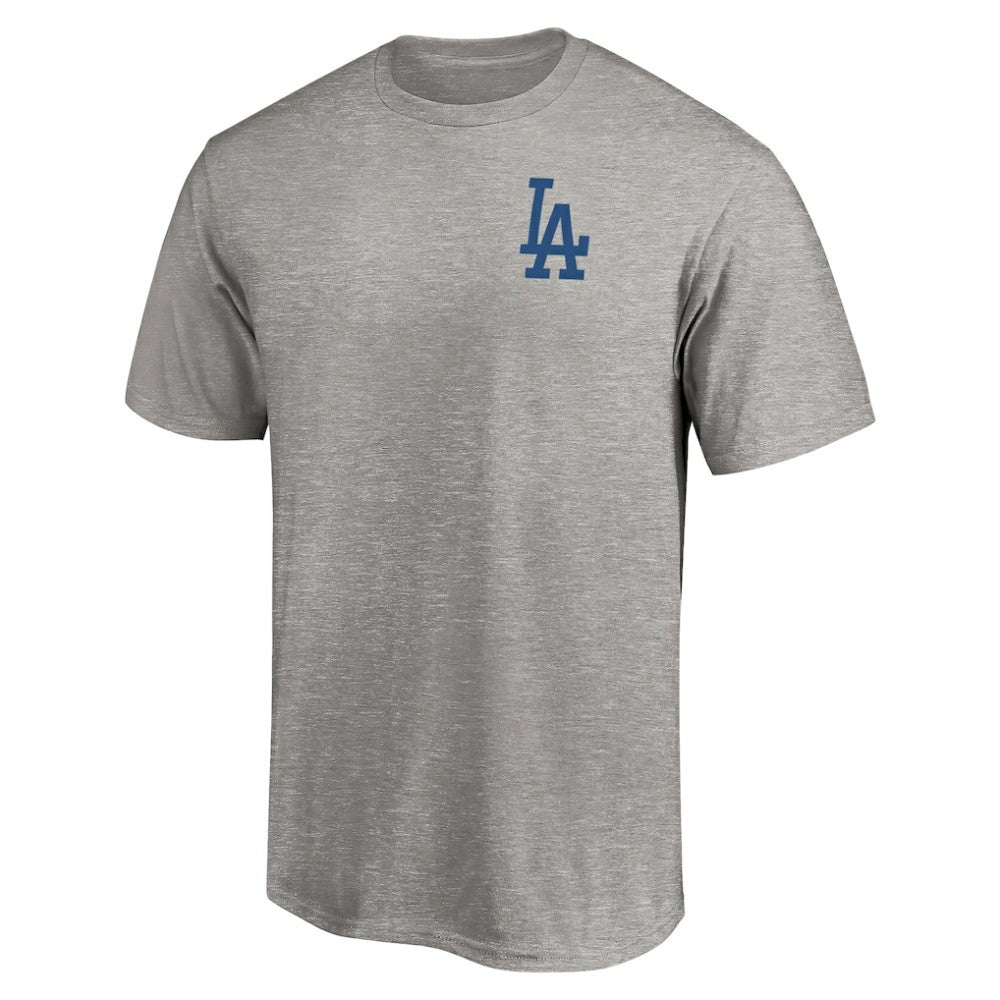 Los Angeles Dodgers Number One Dad T-Shirt Heather Gray