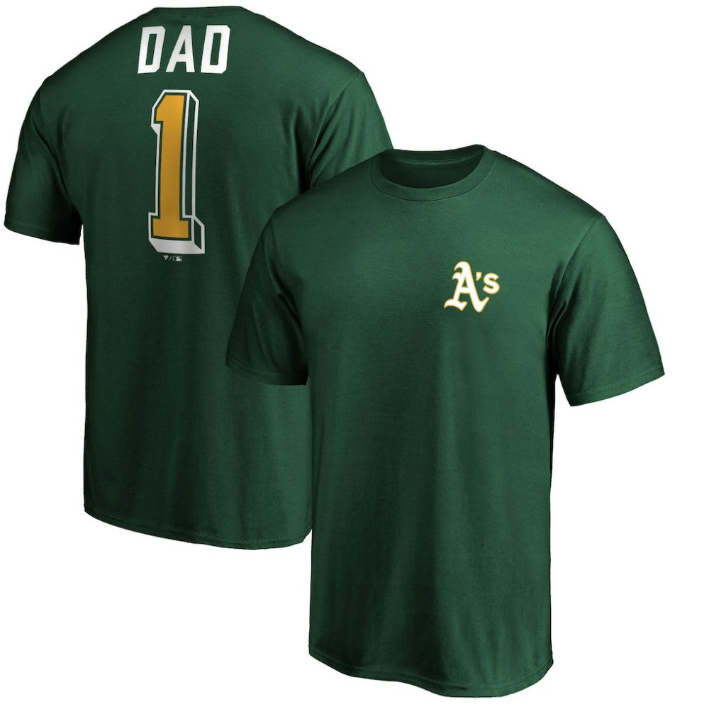 Athletics Number One Dad T-Shirt Green