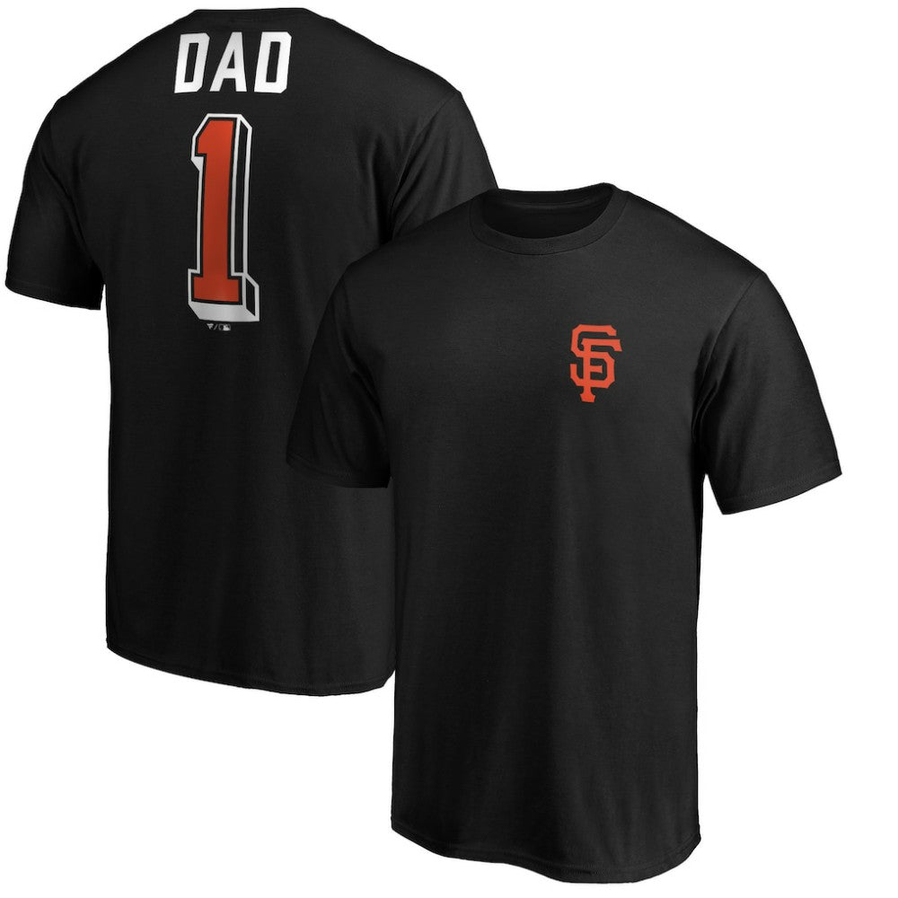 San Francisco Giants Number One Dad T-Shirt Black
