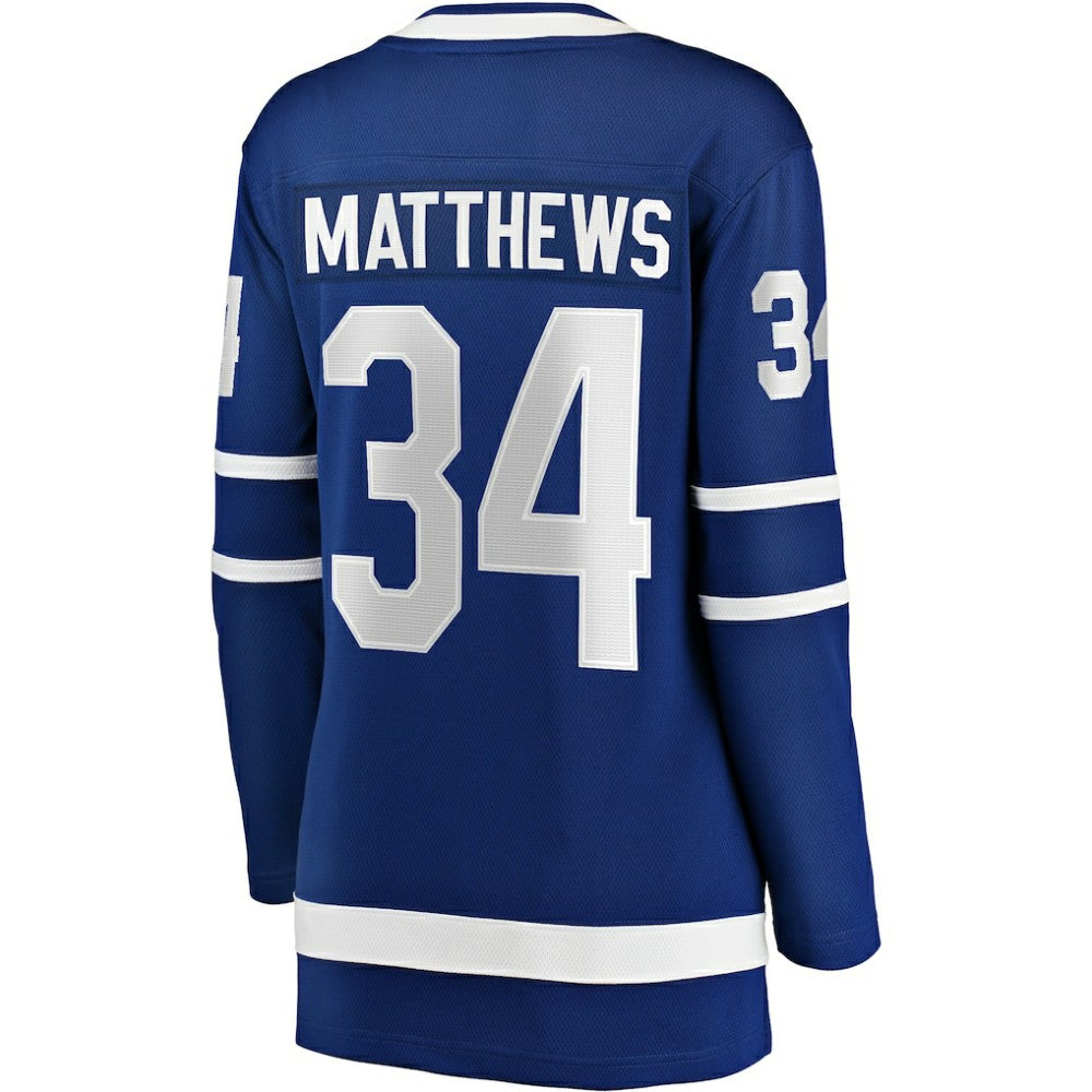 Auston Matthews Toronto Maple Leafs Fanatics Women's Home Breakaway Jersey Blue