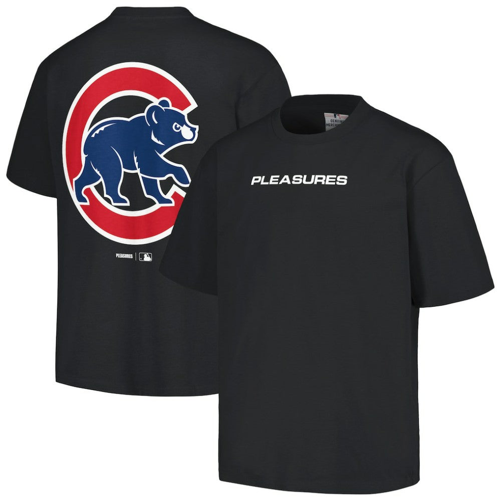 Chicago Cubs PLEASURES Ballpark T-Shirt Black