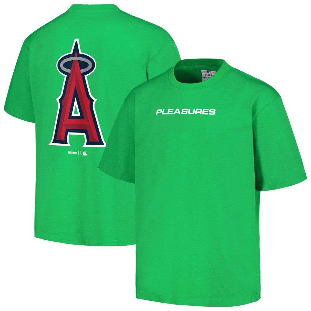 Los Angeles Angels PLEASURES Ballpark T-Shirt Green