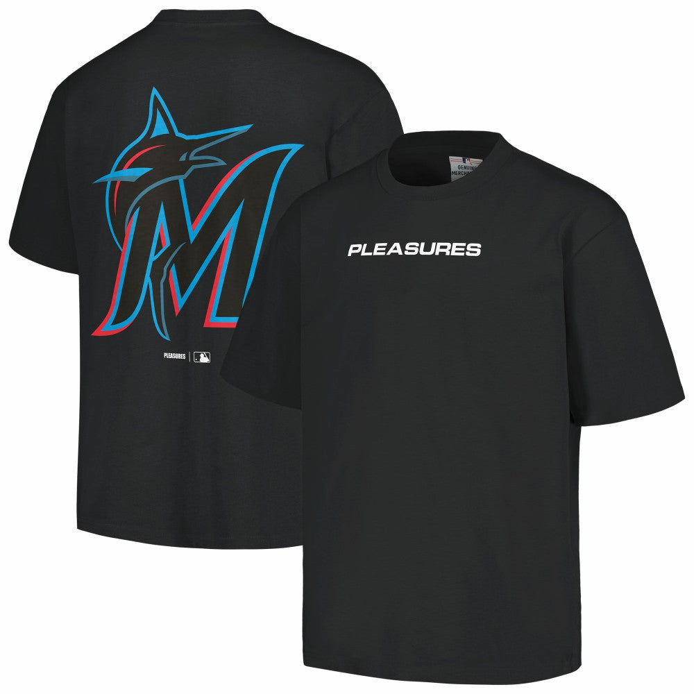 Miami Marlins PLEASURES Ballpark T-Shirt Black