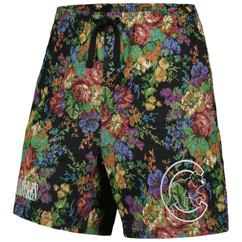 Chicago Cubs PLEASURES Floral Shorts Black