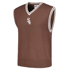 Chicago White Sox PLEASURES Knit V-Neck Pullover Sweater Vest Brown