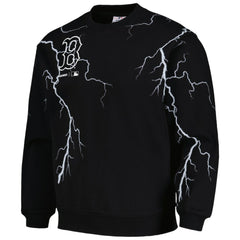 Boston Red Sox PLEASURES Lightning Crewneck Pullover Sweatshirt Black