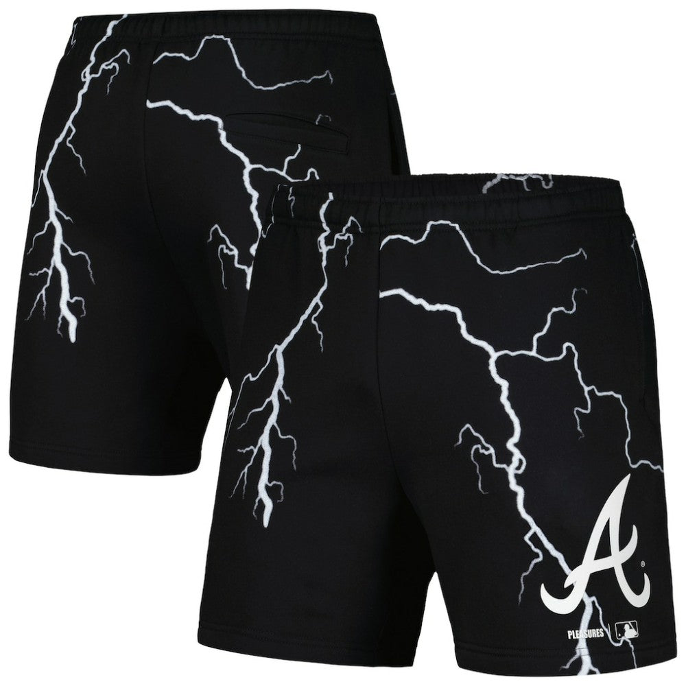 Atlanta Braves PLEASURES Lightning Shorts Black
