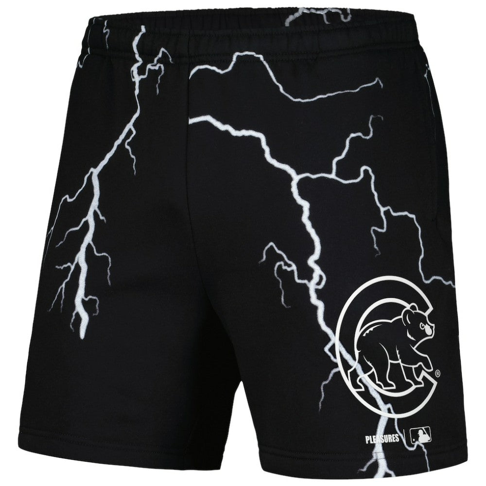 Chicago Cubs PLEASURES Lightning Shorts Black