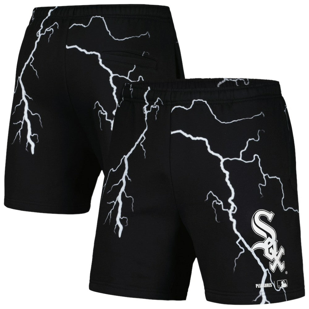 Chicago White Sox PLEASURES Lightning Shorts Black