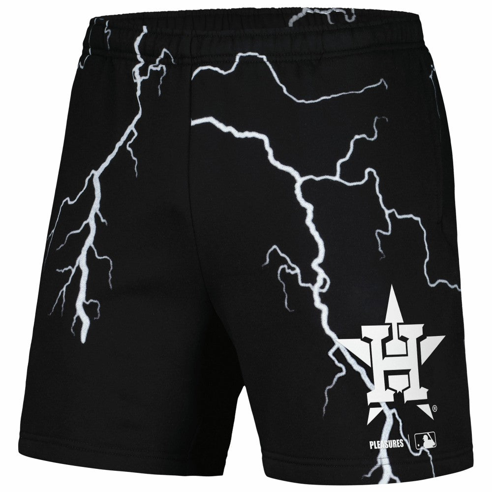 Houston Astros PLEASURES Lightning Shorts Black