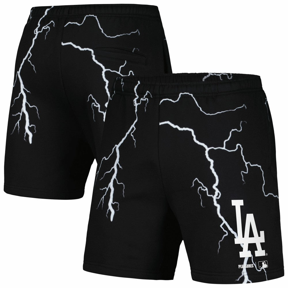 Los Angeles Dodgers PLEASURES Lightning Shorts Black