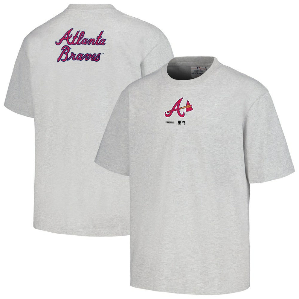 Atlanta Braves PLEASURES Mascot T-Shirt Gray
