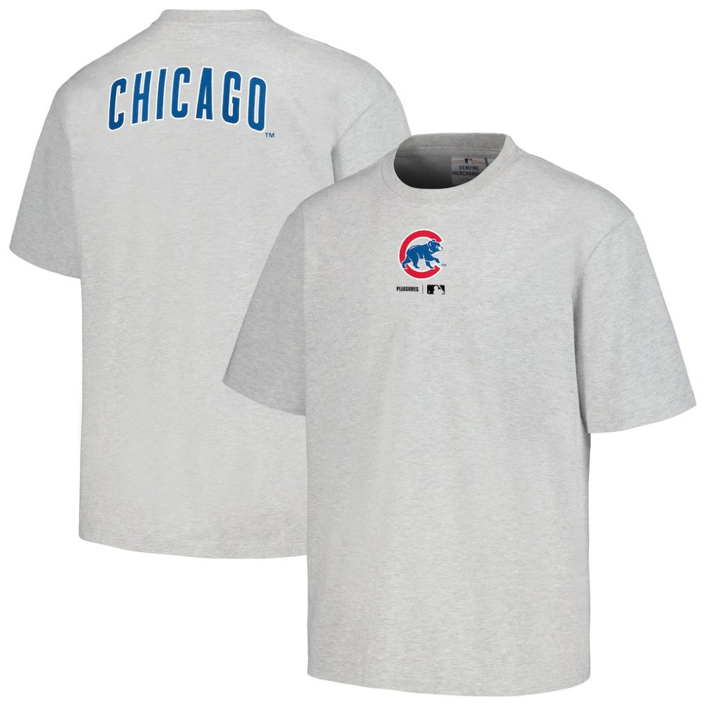 Chicago Cubs PLEASURES Mascot T-Shirt Gray