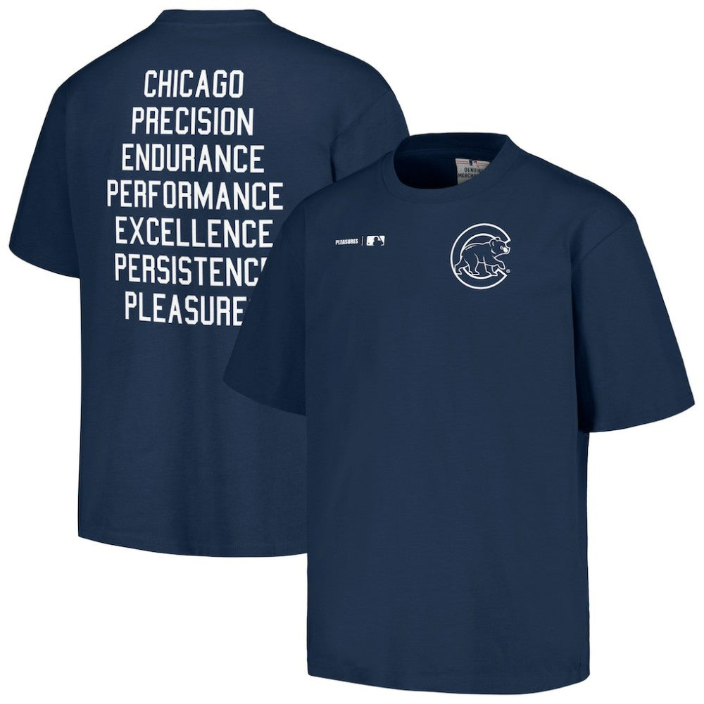 Chicago Cubs PLEASURES Precision T-Shirt Navy