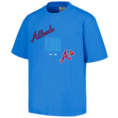 Atlanta Braves PLEASURES Repurpose T-Shirt Blue