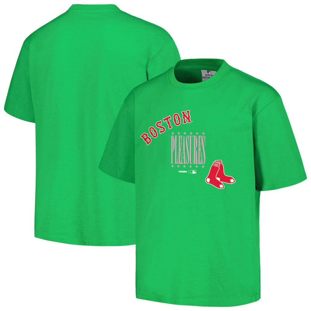 Boston Red Sox PLEASURES Repurpose T-Shirt Green