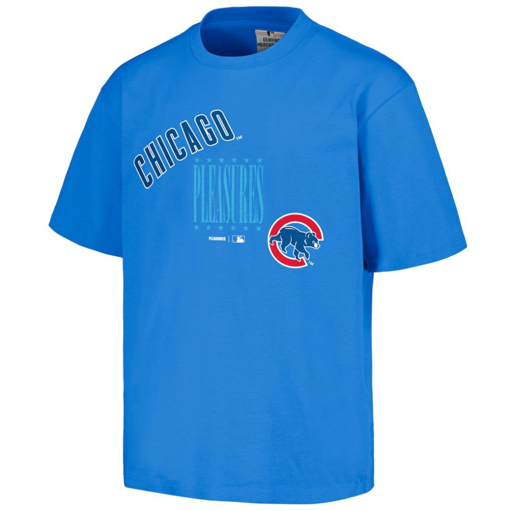 Chicago Cubs PLEASURES Repurpose T-Shirt Royal