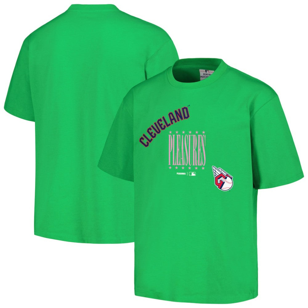 Cleveland Guardians PLEASURES Repurpose T-Shirt Green