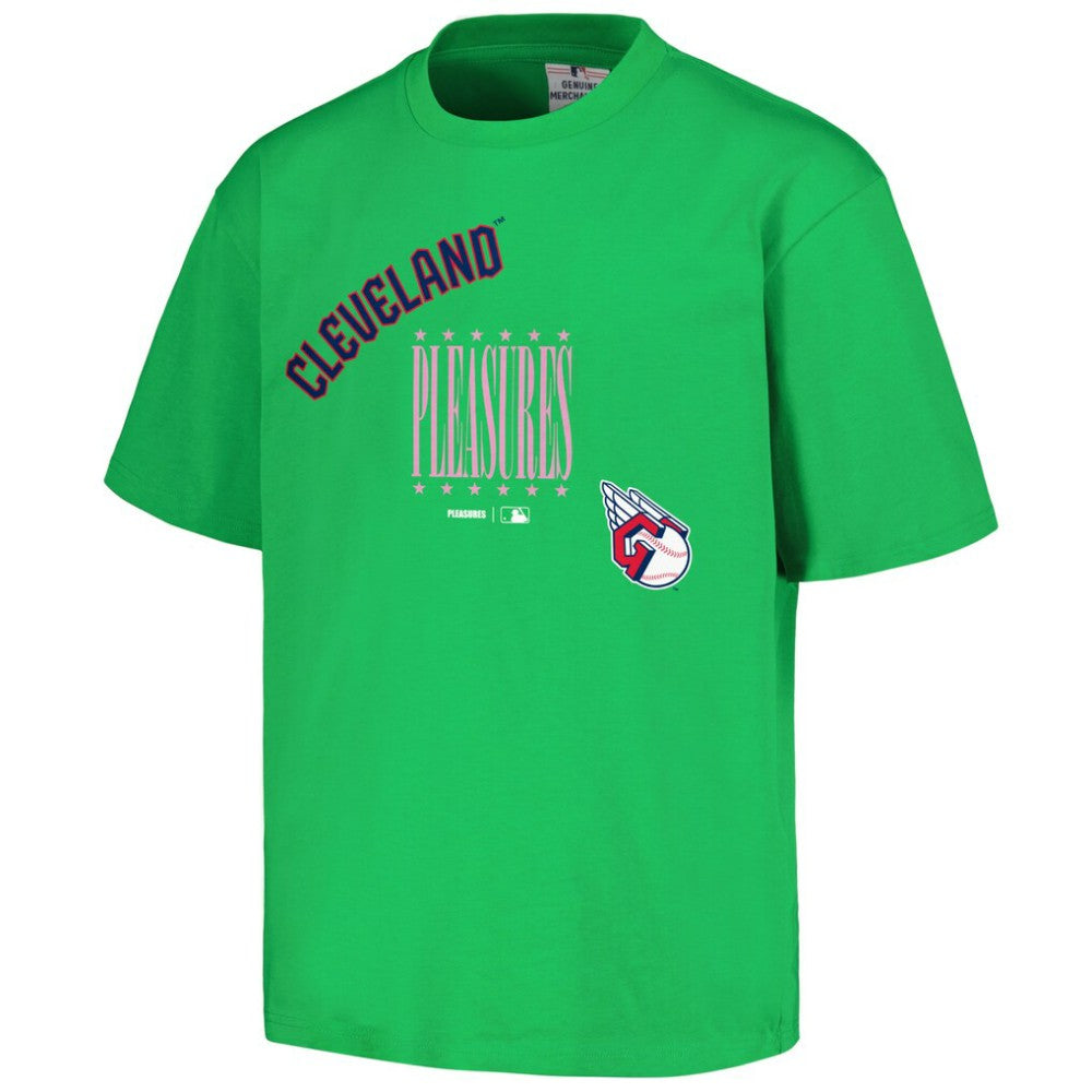 Cleveland Guardians PLEASURES Repurpose T-Shirt Green