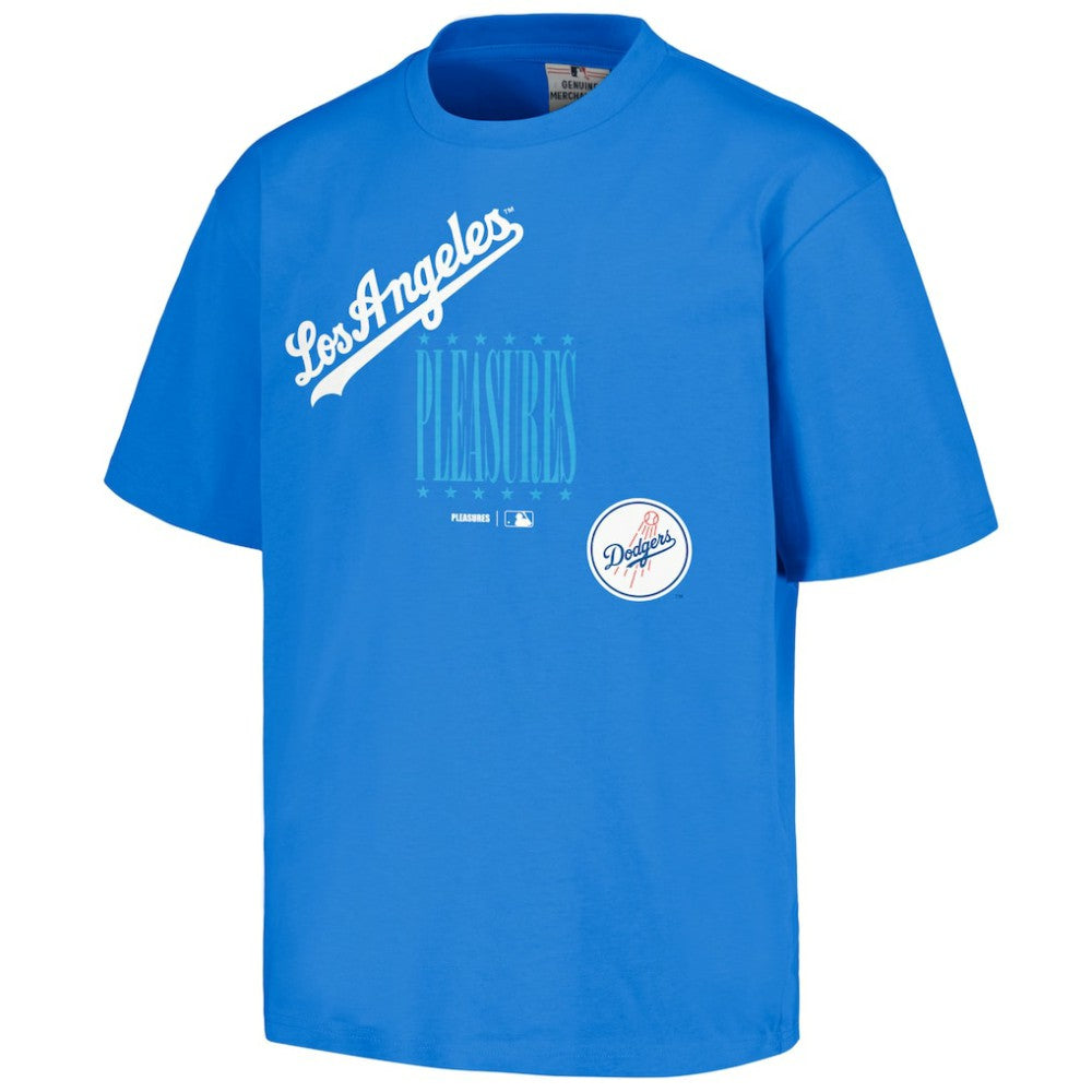 Los Angeles Dodgers PLEASURES Repurpose T-Shirt Royal