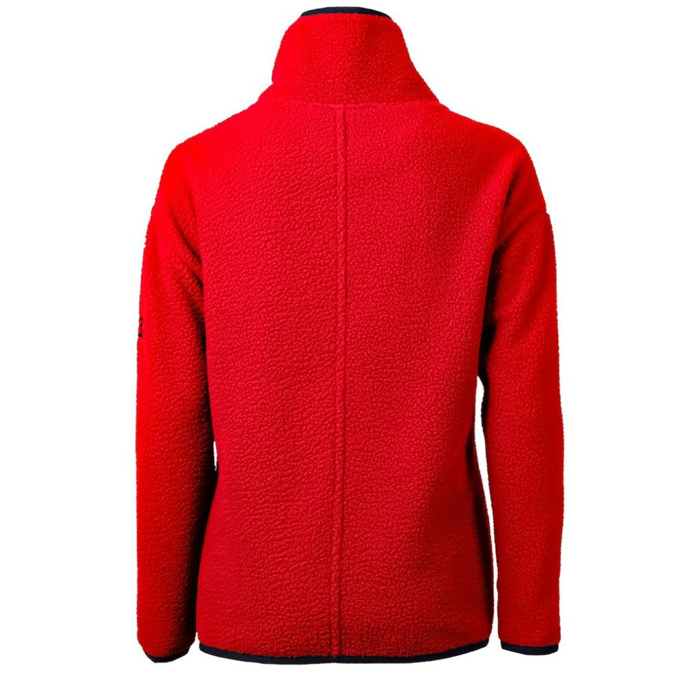 San Diego Padres Cutter & Buck Women's Americana Logo Cascade Eco Sherpa Fleece Half-Zip Pullover Jacket Red