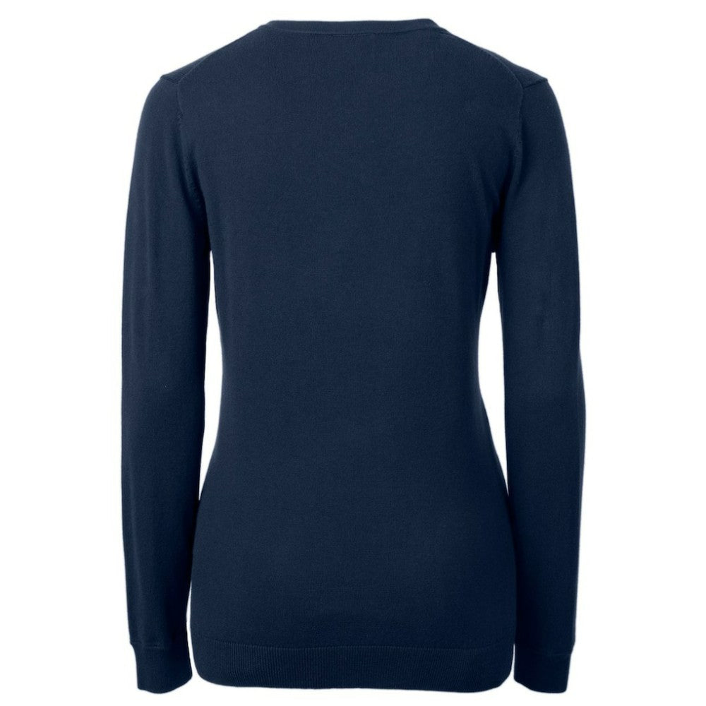 Pittsburgh Pirates Cutter & Buck Women's Americana Logo Lakemont Tri-Blend V-Neck Pullover Sweater Navy