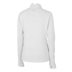 San Francisco Giants Cutter & Buck Women's Americana Logo DryTec Traverse Stretch Quarter-Zip Pullover Top White