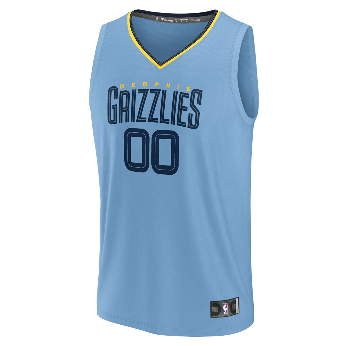Memphis Grizzlies Custom Fast Break Jersey - Statement Edition - Light Blue