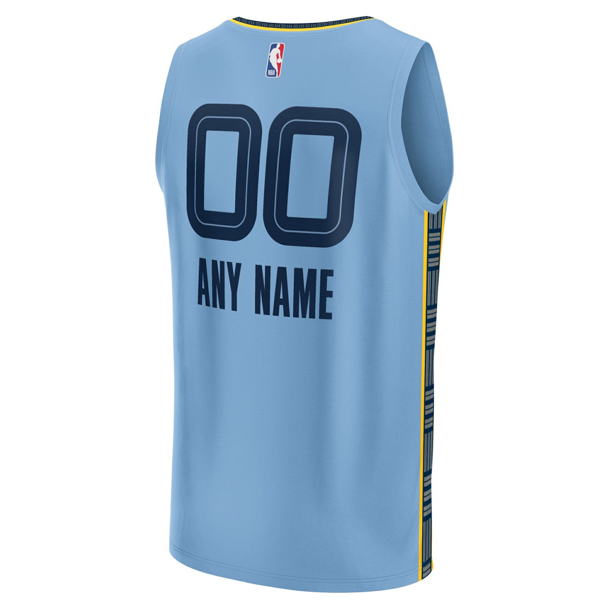 Memphis Grizzlies Custom Fast Break Jersey - Statement Edition - Light Blue