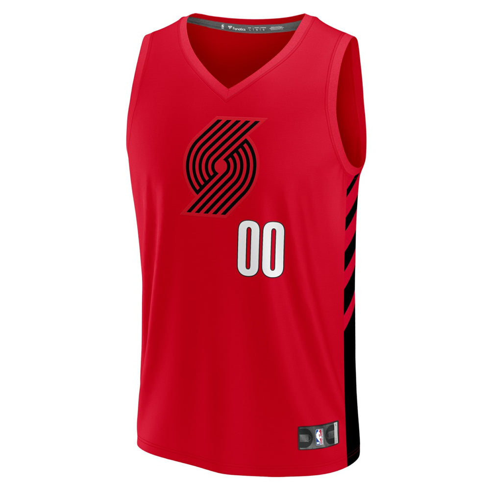 Portland Trail Blazers Fast Break Custom Replica Jersey - Red - Statement Edition