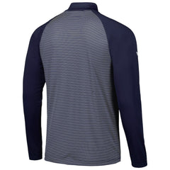 Boston Red Sox Levelwear Charter Striped Raglan Quarter-Zip Top Navy