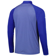 Chicago Cubs Levelwear Charter Striped Raglan Quarter-Zip Top Royal
