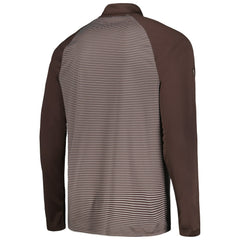 San Diego Padres Levelwear Charter Striped Raglan Quarter-Zip Top Brown