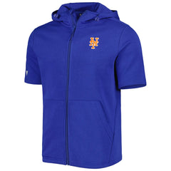 New York Mets Levelwear Recruit Full-Zip Short Sleeve Hoodie Royal