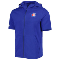 Chicago Cubs Levelwear Recruit Full-Zip Short Sleeve Hoodie Royal
