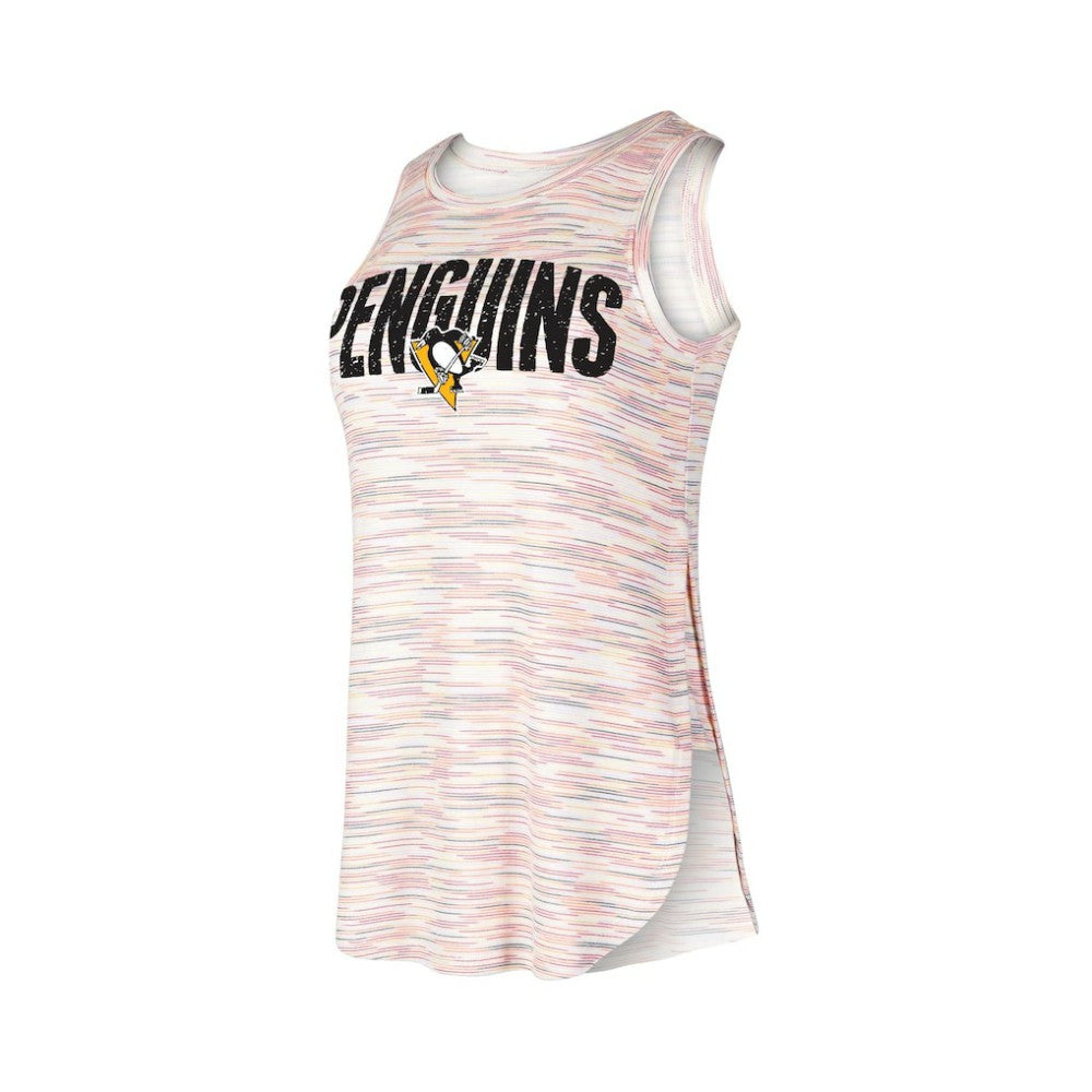 Pittsburgh Penguins Concepts Sport Women's Sunray Multicolor Tri-Blend Tank Top