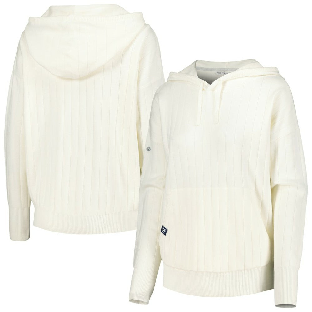 New York Yankees Levelwear Women's Dream Icon Tab Pullover Hoodie White