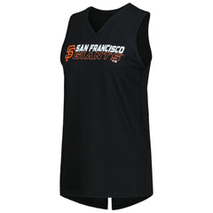 San Francisco Giants Levelwear Women's Paisley Chase V-Neck Tank Top Black