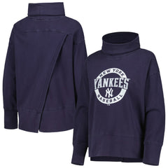 New York Yankees Levelwear Women's Sunset Farm Team Pullover Sweatshirt Navy