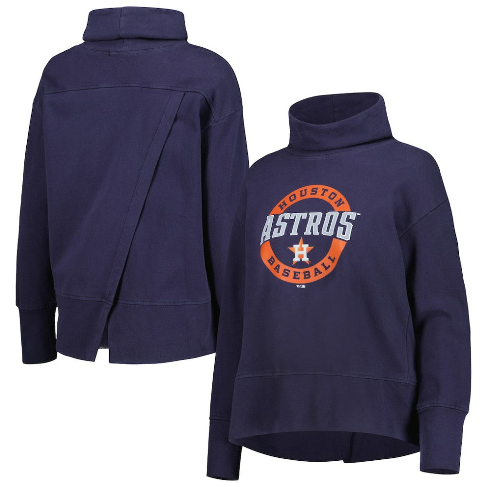 Houston Astros Levelwear Women's Sunset Farm Team Pullover Sweatshirt Navy