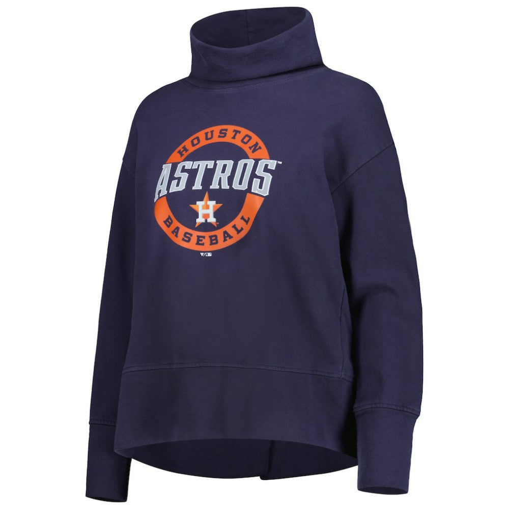 Houston Astros Levelwear Women's Sunset Farm Team Pullover Sweatshirt Navy
