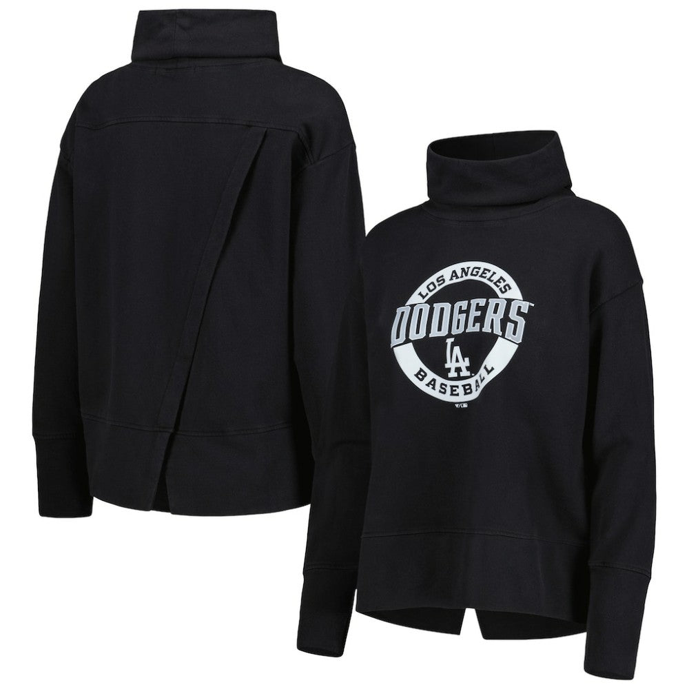 Los Angeles Dodgers Levelwear Women's Sunset Farm Team Pullover Sweatshirt Black