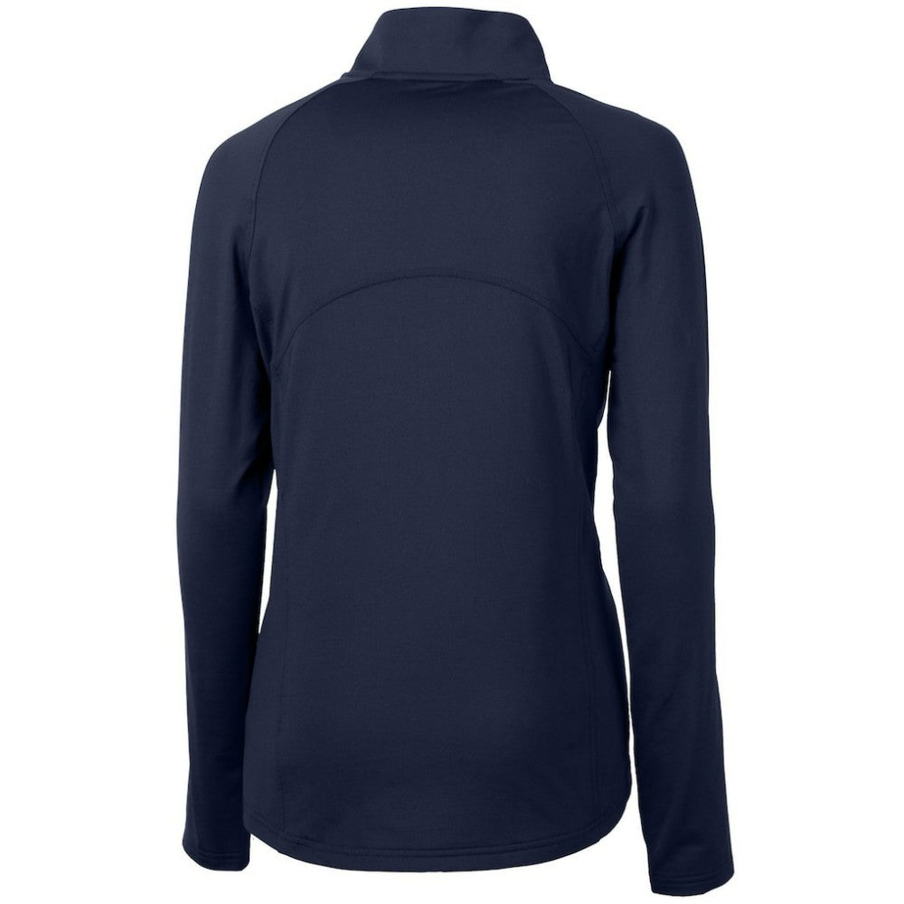 Minnesota Twins Cutter & Buck Women's Adapt Eco Knit Stretch Half-Zip Logo Pullover Top Navy