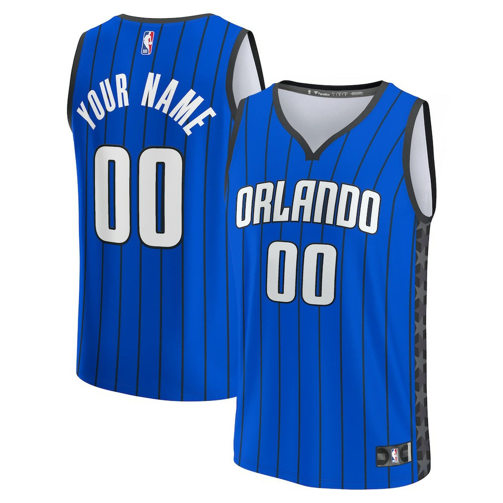 Orlando Magic Youth Fast Break Replica Custom Jersey - Statement Edition - Blue