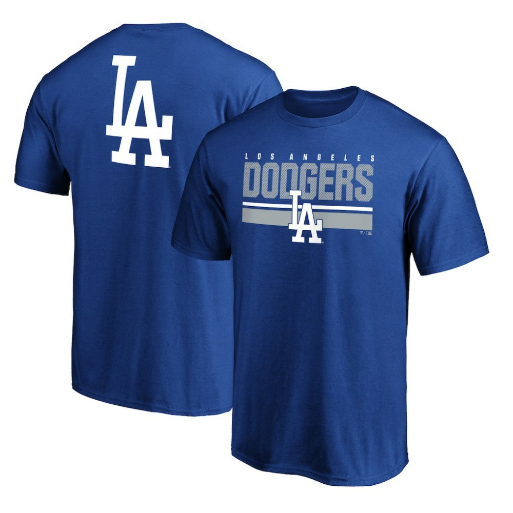 Los Angeles Dodgers End Game Team Wordmark T-Shirt Royal