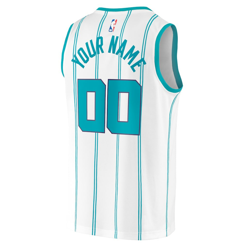 Charlotte Hornets Fast Break Custom Replica Jersey - Association Edition - White