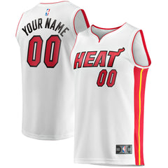 Miami Heat Fast Break Custom Replica Jersey - Association Edition - White